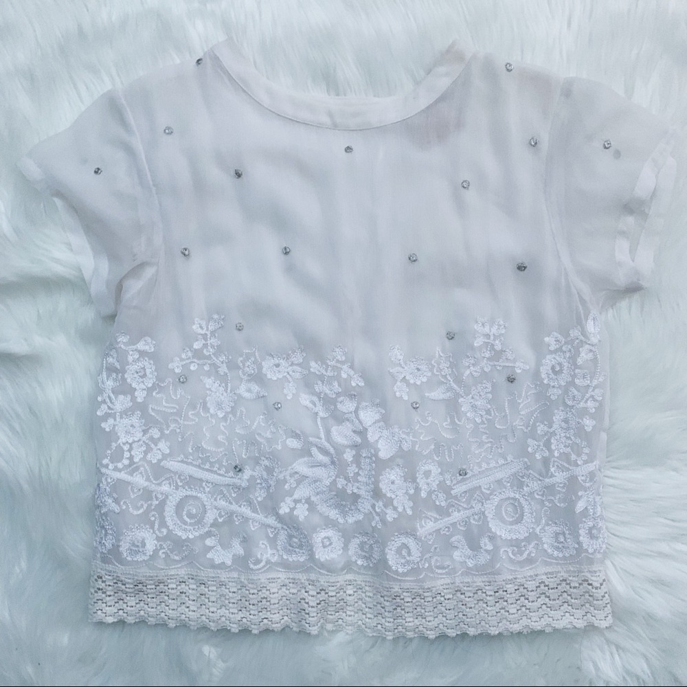 Vanessa Virginia Heirloom Embroidered Tee - Picture 4 of 7
